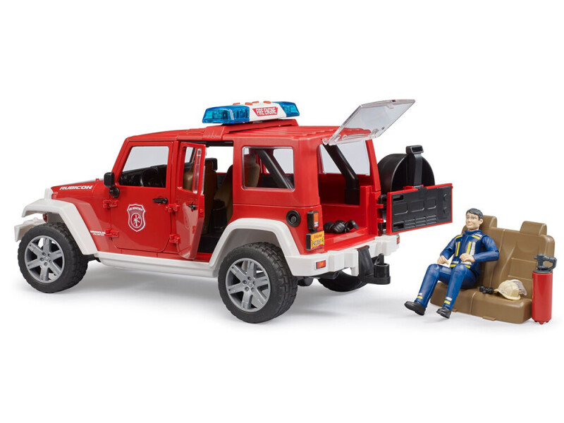 Bruder Jeep Wrangler Hasičské auto s figurko 1:16 